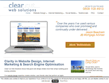 Tablet Screenshot of clearcutwebdesign.co.uk